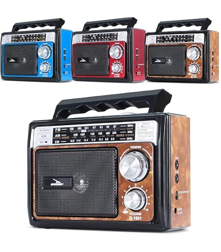 Radio de Som Retro D-1601 (Vermelho) | Amazon.com.br