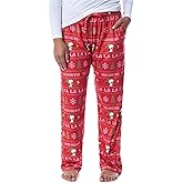 Peanuts Womens' Snoopy and Woodstock Ho Ho Ho Ugly Sweater Pajama Pants