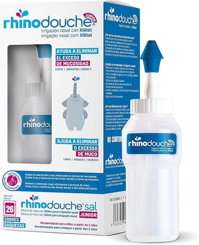 Lavagem Nasal Infantil Júnior | Pacote Inicial Júnior 250 ml + 26 Saquinhos