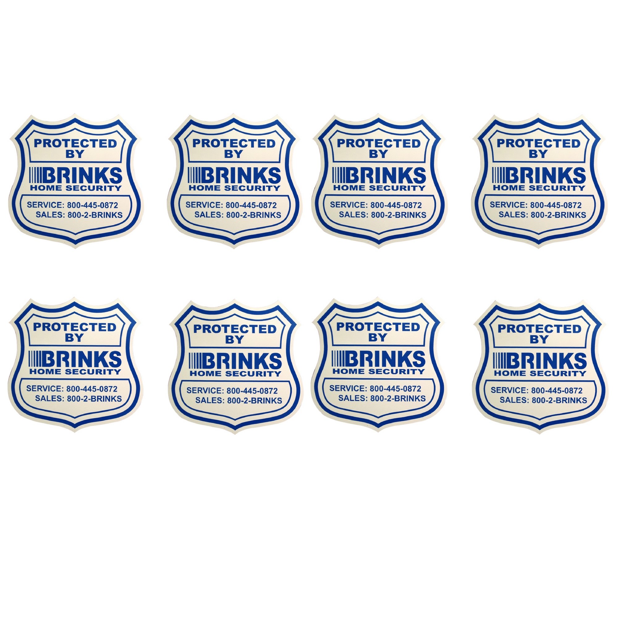 8 Home Security Stickers Window / Door Decals 708549431292 eBay