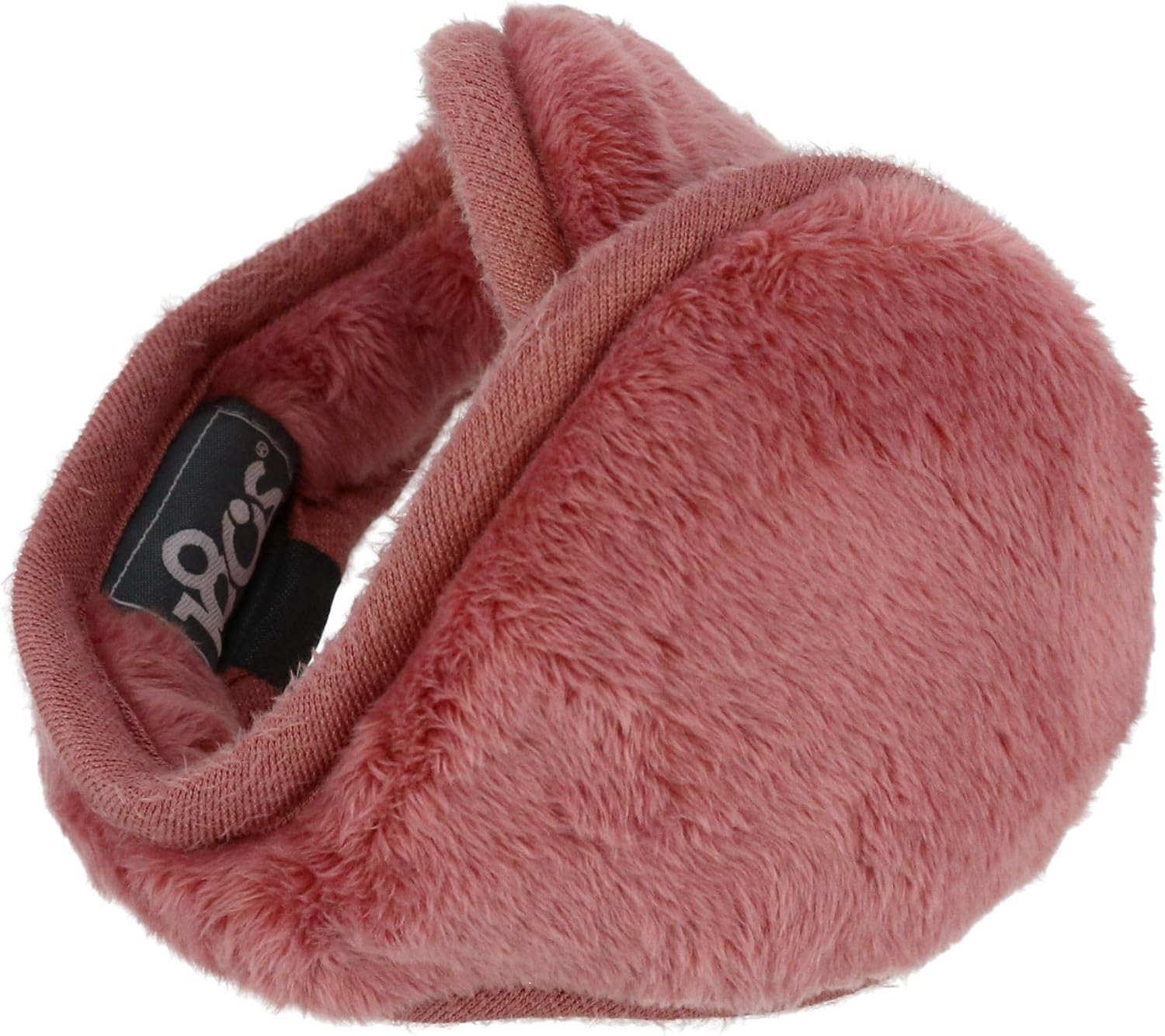 180s Women's Lush Soft Fleece Behind The Head Ear Warmers, Black, One Size: Clothing