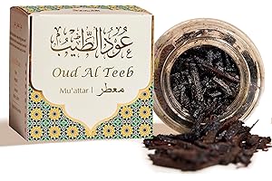Oud Al Teeb Muattar Bakhoorعود الطيب معطر بخور by Dukhni | 1 jar X 40 Grams | Arabic Bakhoor Incense | Aromatic Wood Chips | 