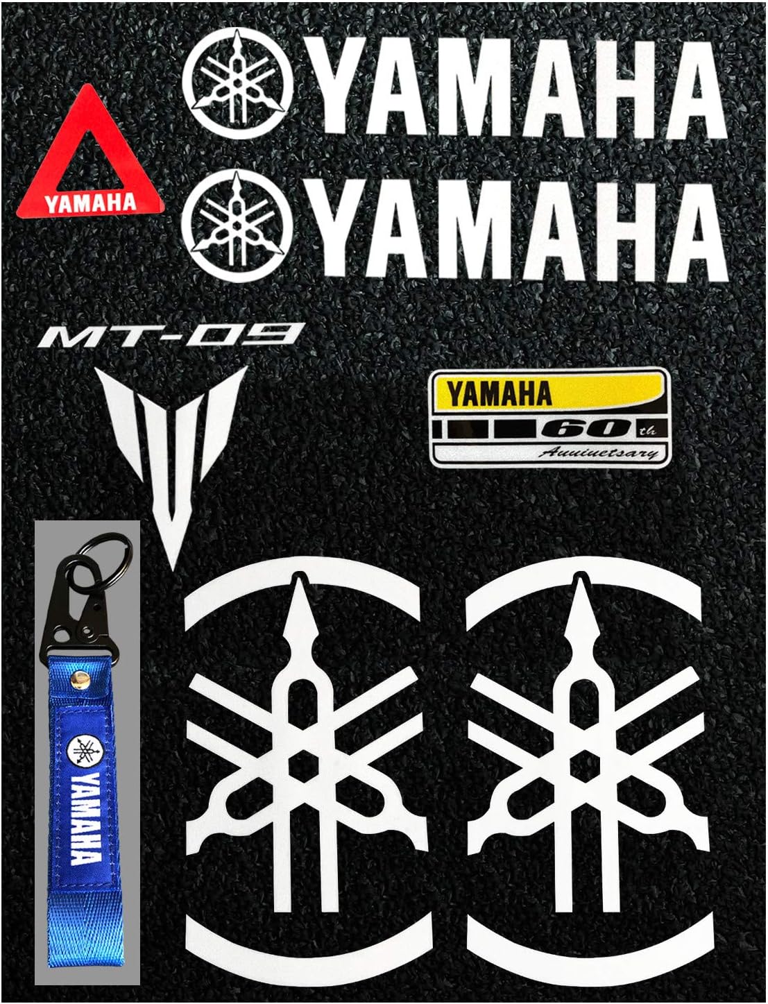****yamaha forks decals x2 carbon fibre look****
