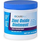CareAll Zinc Oxide 20% Skin Protectant Barrier Ointment 15 oz., Provides Relief, Prevention and Treatment for Chafing due to Diaper Rash. Helps Seal Out Wetness. Non-Nano.