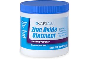 CareAll Zinc Oxide 20% Skin Protectant Barrier Ointment 15 oz., Provides Relief, Prevention and Treatment for Chafing due to Diaper Rash. Helps Seal Out Wetness. Non-Nano.