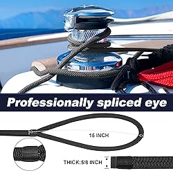 Dock Lines 5/8" x 35' Boat Dock line Double Braided