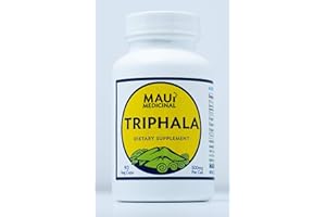 MAUI MEDICINAL HERBS TRIPHALA 90 Veggie Capsules - 500mg per Capsule Organic Herbal Formula