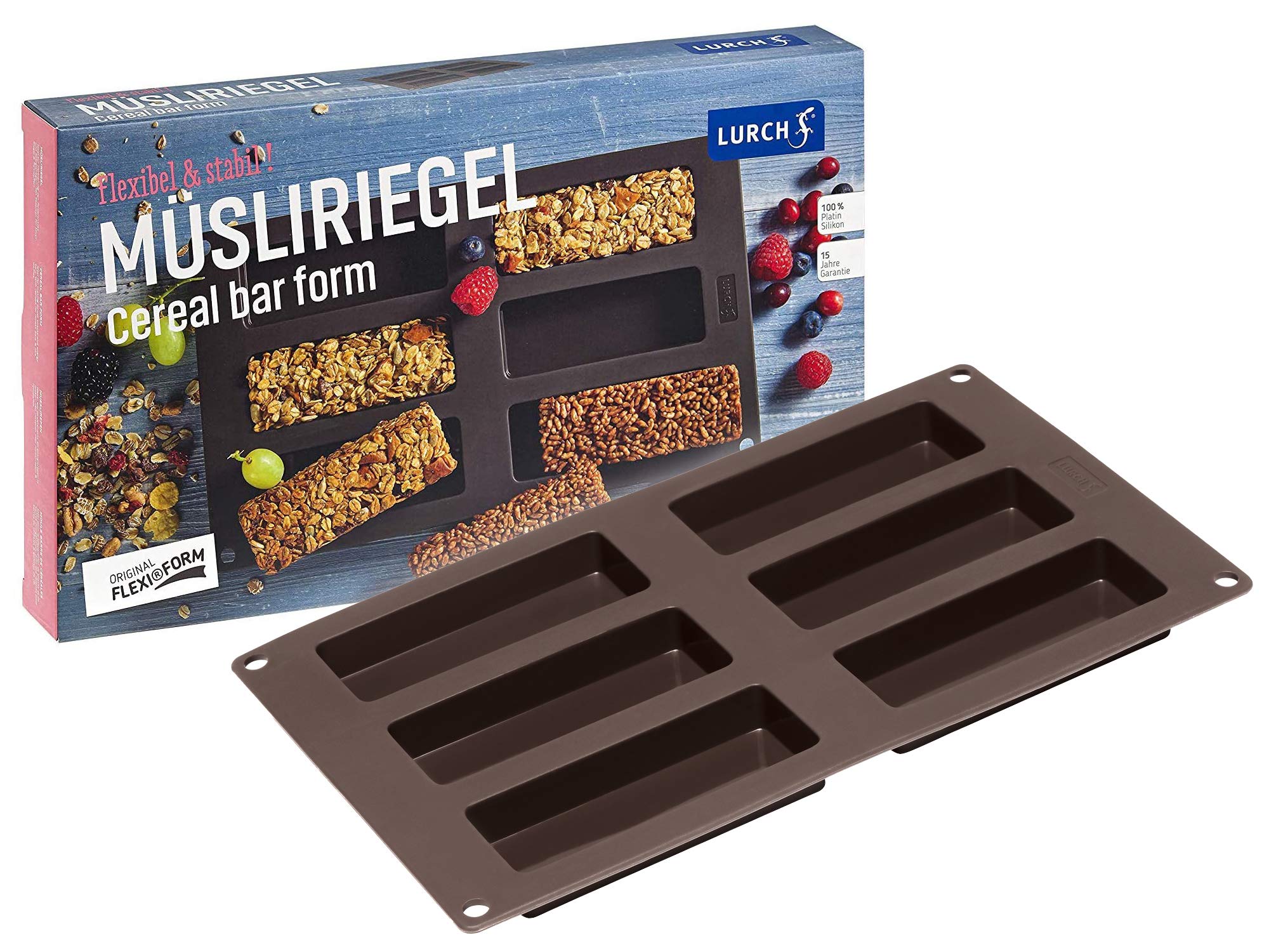 Lurch "Flexiform Granola Bar, Brown, 30 x 17.5 cm