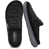 Mens Slippers for Plantar Fasciitis, Slip on Arch Support House Slippers for Men, Lightweight Indoor Outdoor Wide Toe Box Sho