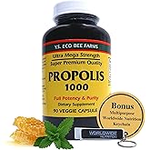 Y.S. Organic Bee Farms Propolis-Raw Unprocessed 1000mg - Your Gateway to Wellness - 90 Capsules with Bonus worldwidenutrition Multi Purpose Key Chain