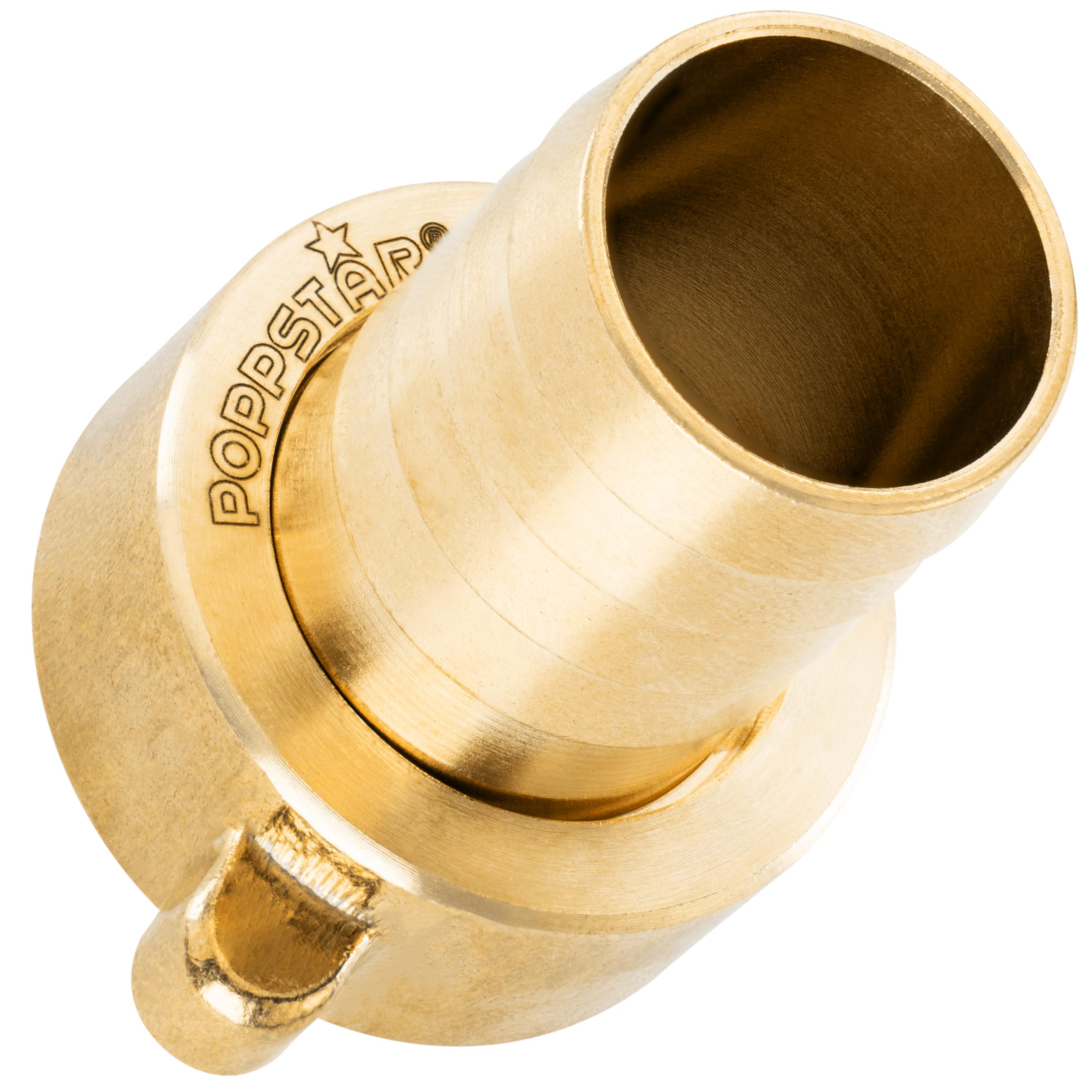 Poppstar Hose Connector ID 3/4 Inch Brass (incl. Union Nut with Flat Sealing) on Hose Nozzle 3/4 Inch (19 mm)