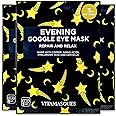 Vitamasques Under Eye Mask, 3-Pack Ultra-Revitalizing Goggle Mask, Hydrates & Smooths Fine Lines & Tired Looking Under Eyes - Hyaluronic Acid & Centella
