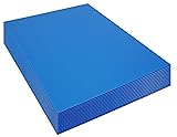 18x24 4mm Corrugated Plastic Sheets 50 Pack Blue
