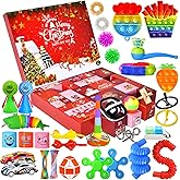 Fidget Christmas Countdown Calendar-Advent Calendar 2025 for Kids-24 Days Surprise Christmas Reusable Present-Holiday Xmas Count Down Advent Calendars Sensory Toy for Toddlers Boys Teens Adults Girls