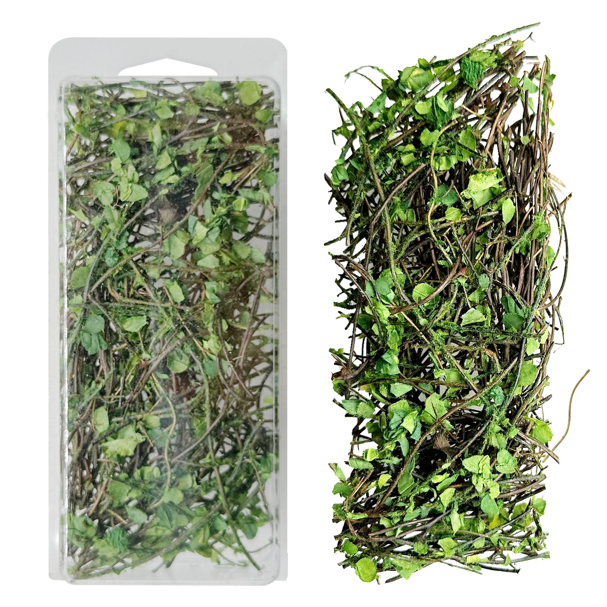 Woohome Model Scenery Leaf, 1 PCS Realistic Miniature Leaves Simulation Leaves for Train Landscape Railway Artificial Grass Modeling - Light Color