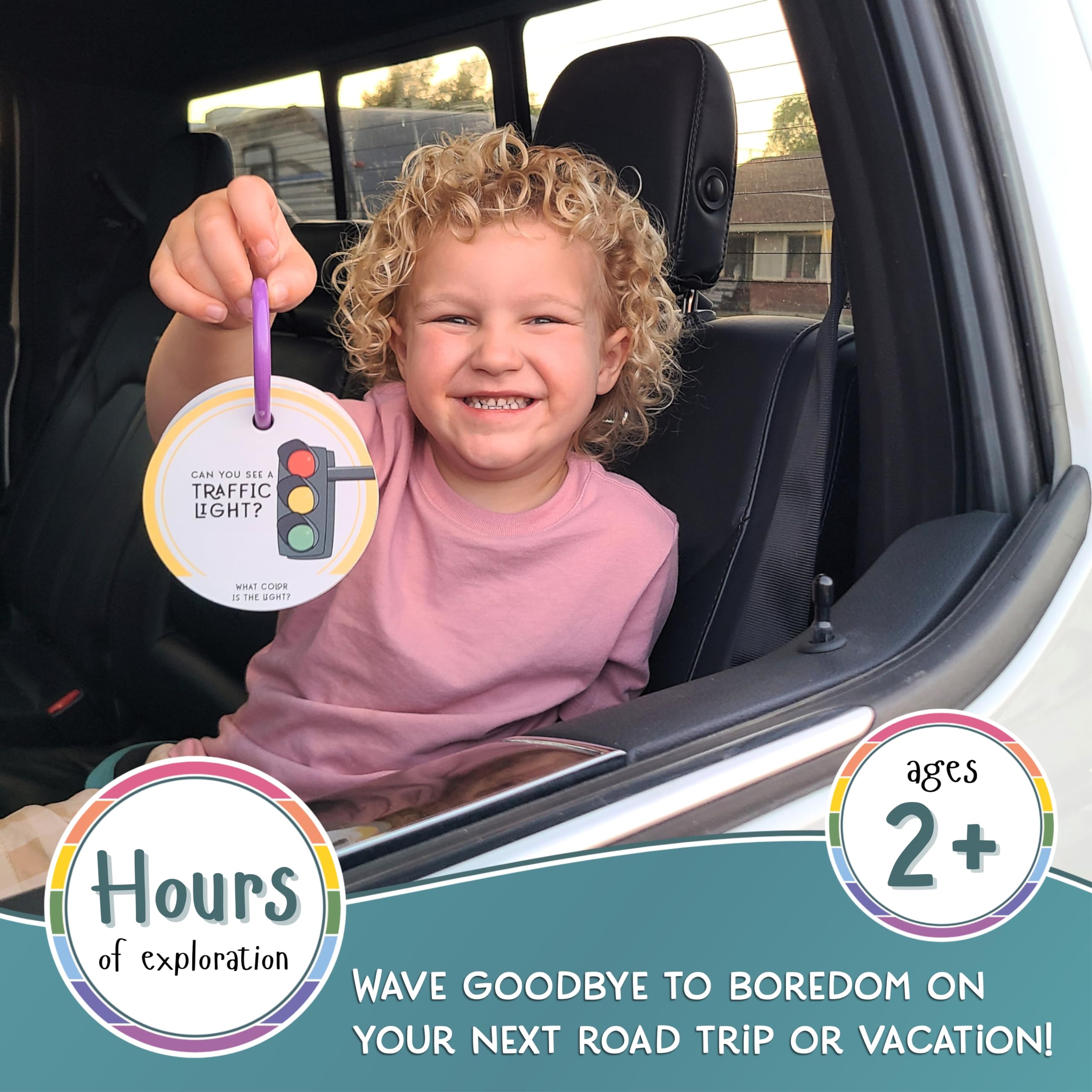 Children's Scavenger Hunt: Travel Edition | Toddler Car Activities | Road Trip Toys | Games for 2, 3 Year Old's & Up | Kids Educational Scavenger Hunt Cards