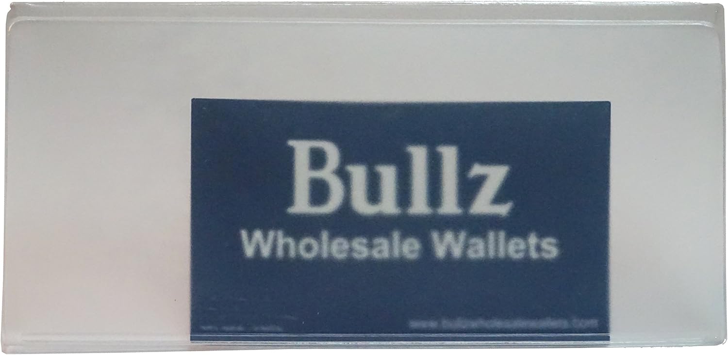 Set of 2 Heavy Duty Vinyl Checkbook Protector/Divider wallet inserts Made in USA: Clothing