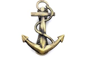 5MOONSUN5's Metal Antique Finish Anchor Front Door Heavy Duty Knockers for Garden Wooden House Farmhouse, Home Décor Accessories Classic Vintage Design