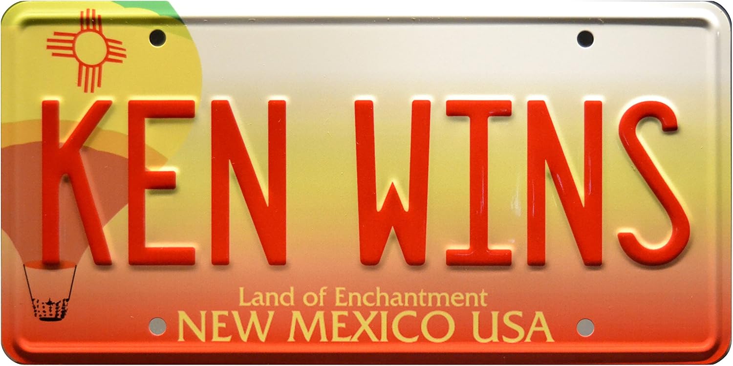 Celebrity Machines Breaking Bad KEN WINS Metal Stamped License