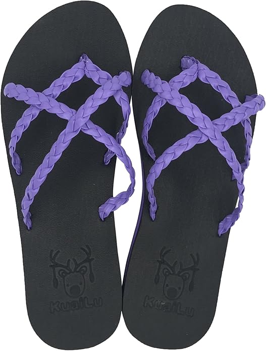 Amazon.com | KuaiLu Women's Yoga Foam Flip Flops with Arch Support Thong Sandals Non-Slip (6M US 