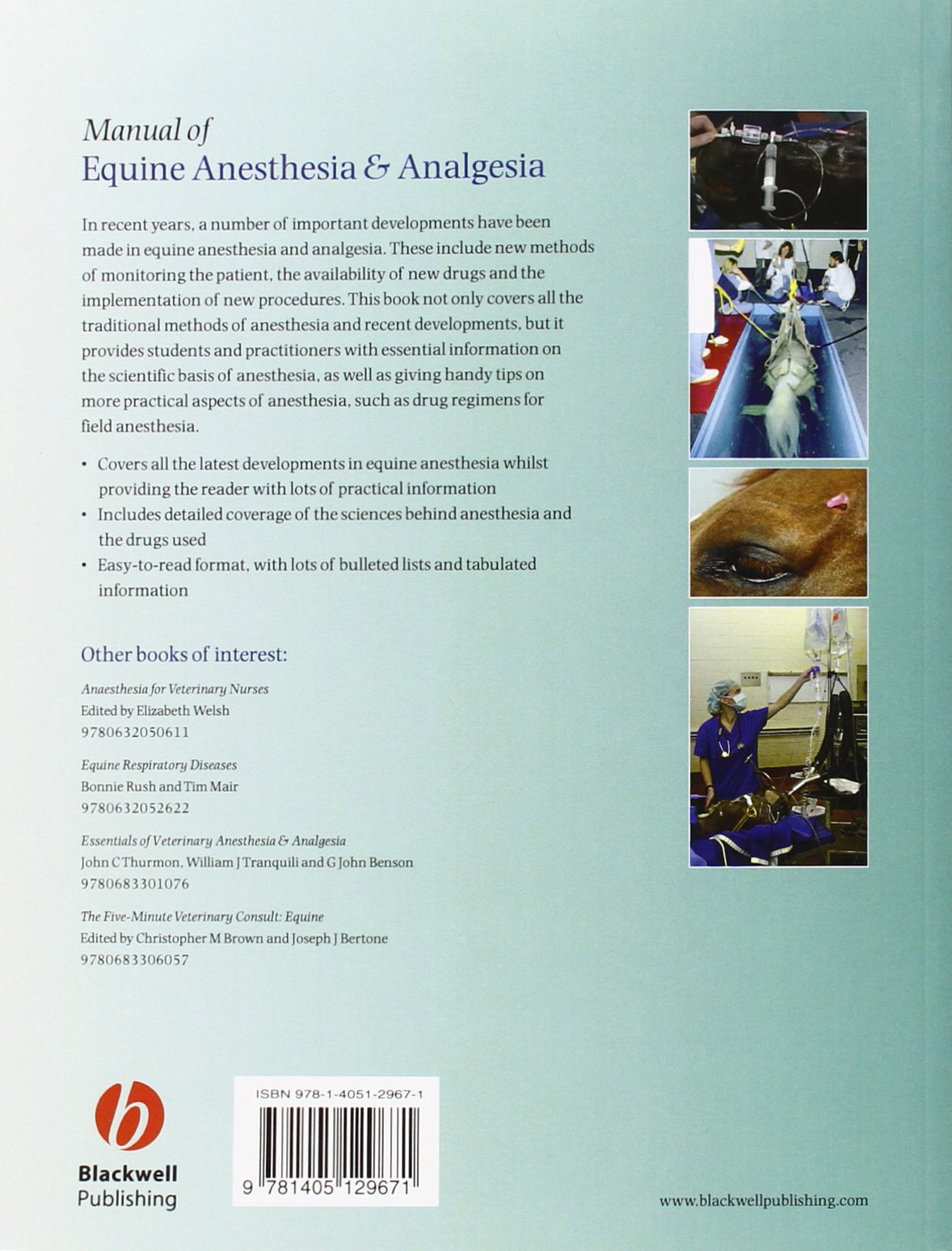 Manual of Equine Anesthesia and Analgesia: Amazon.co.uk: Tom Doherty,  Alexander Valverde: 9781405129671: Books