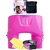 Kids Binoculars 8x21 Focus-Free Pink – Shockproof Outdoor Adventure Gear for Girls & Boys Ages 3-12 – No-Adjustment Point & Look Design, Real 8X Magnification STEM Toy for Bird Watching, Hiking