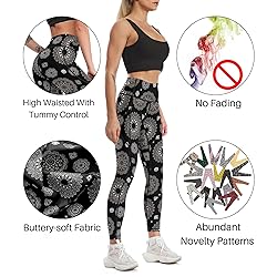 Cerburny Women's High Waisted Yoga Pants with