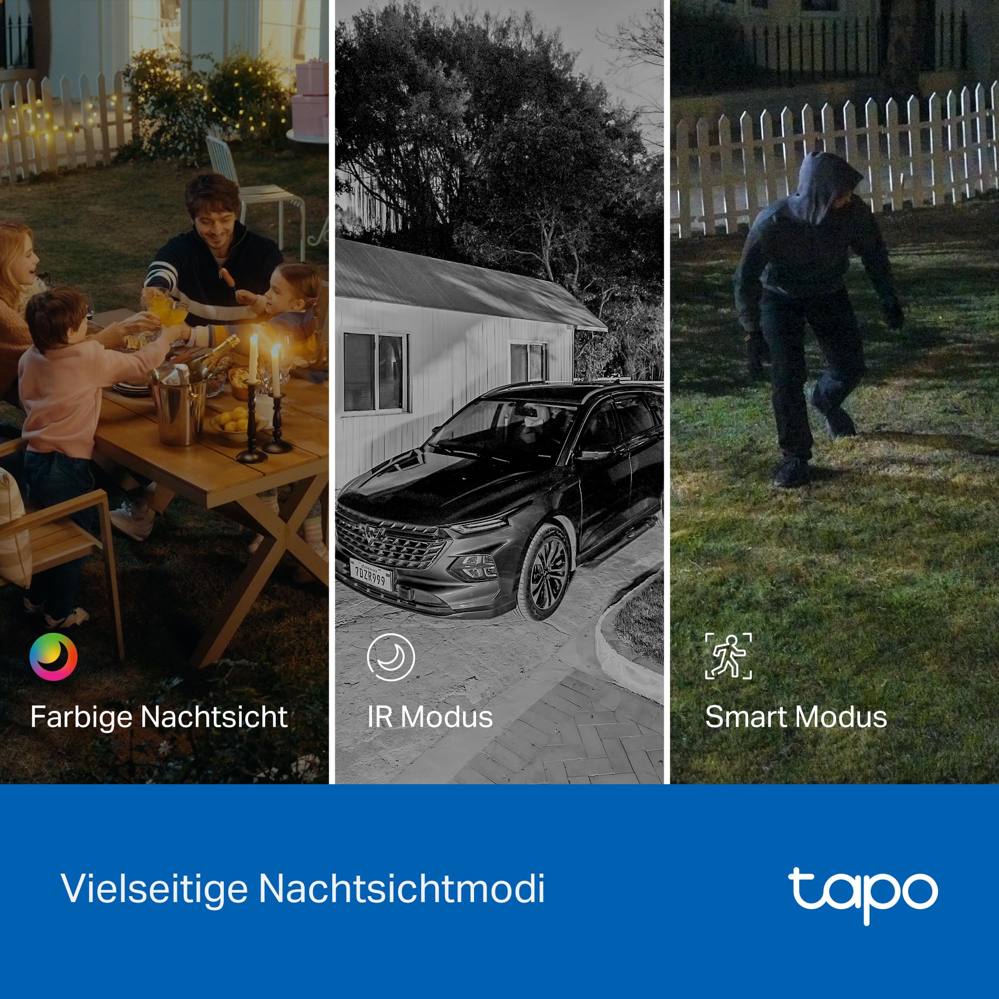 Tapo C545D Outdoor Überwachungskamera | 2K Dual-Objektiv | 165° Weitwinkel & 6mm Teleobjektiv | Smart Tracking | Gratis KI-Erkennung | 2,4GHz WLAN & Ethernet | Lokale MicroSD | IP66 9