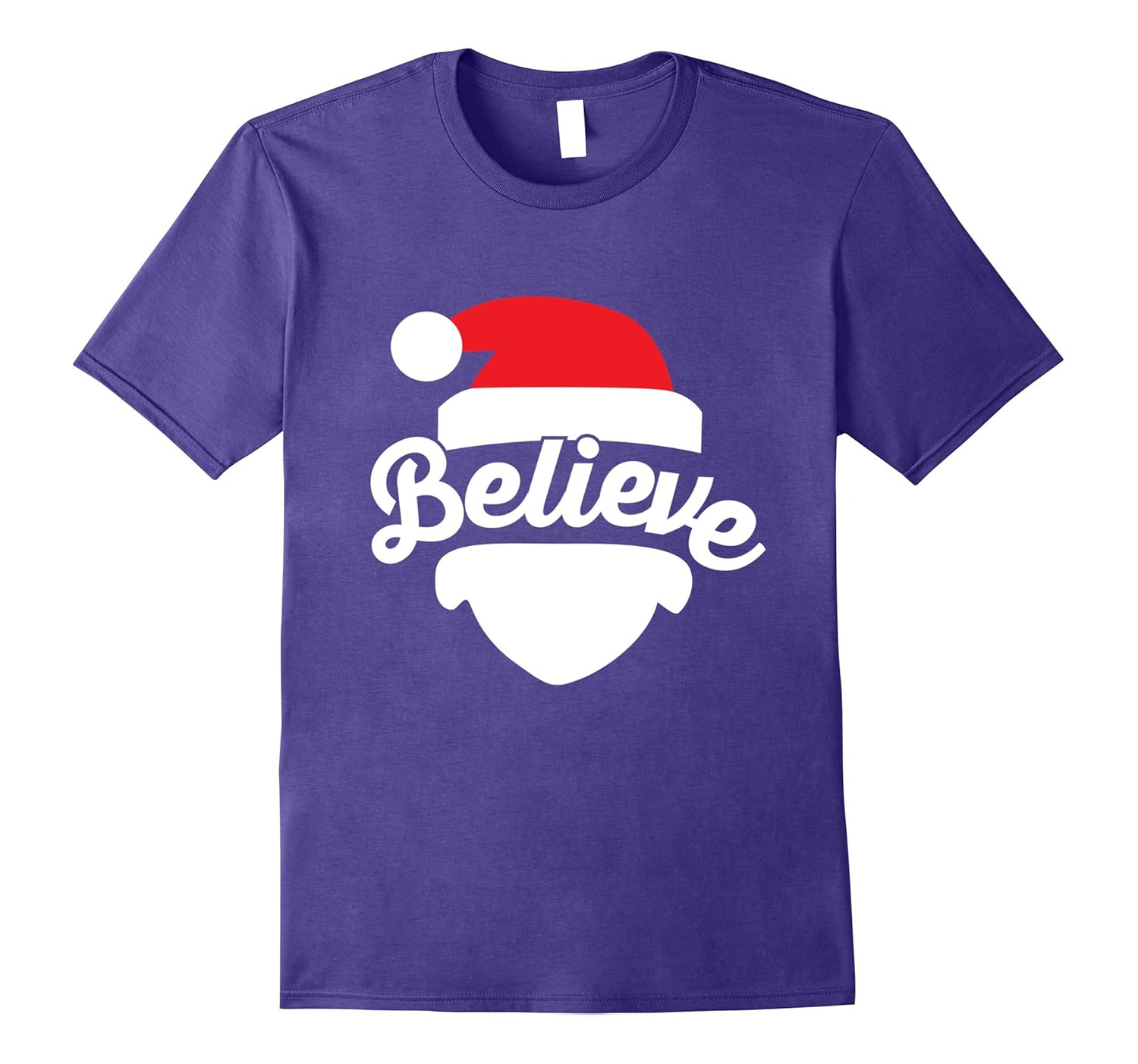 Christmas T Shirt - Believe - Santa Tee Shirt-ANZ