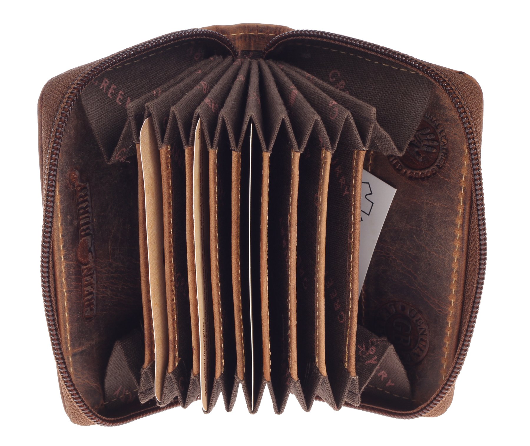 Greenburry 3" Vintage RFID Leather Credit Card Holder