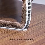 fowong Self-Adhesive Door Window Frame Brush Seal Weatherstrip 4.9 m Brown view 3
