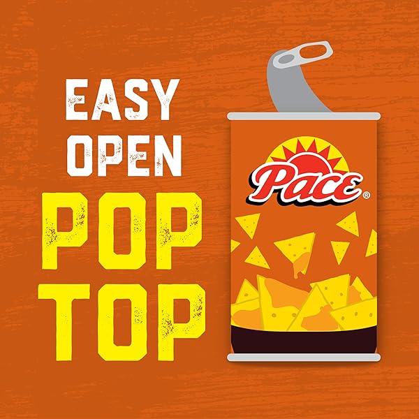 PACE MEDIUM NACHO CHEESE SAUCE, 10.5 OZ CAN