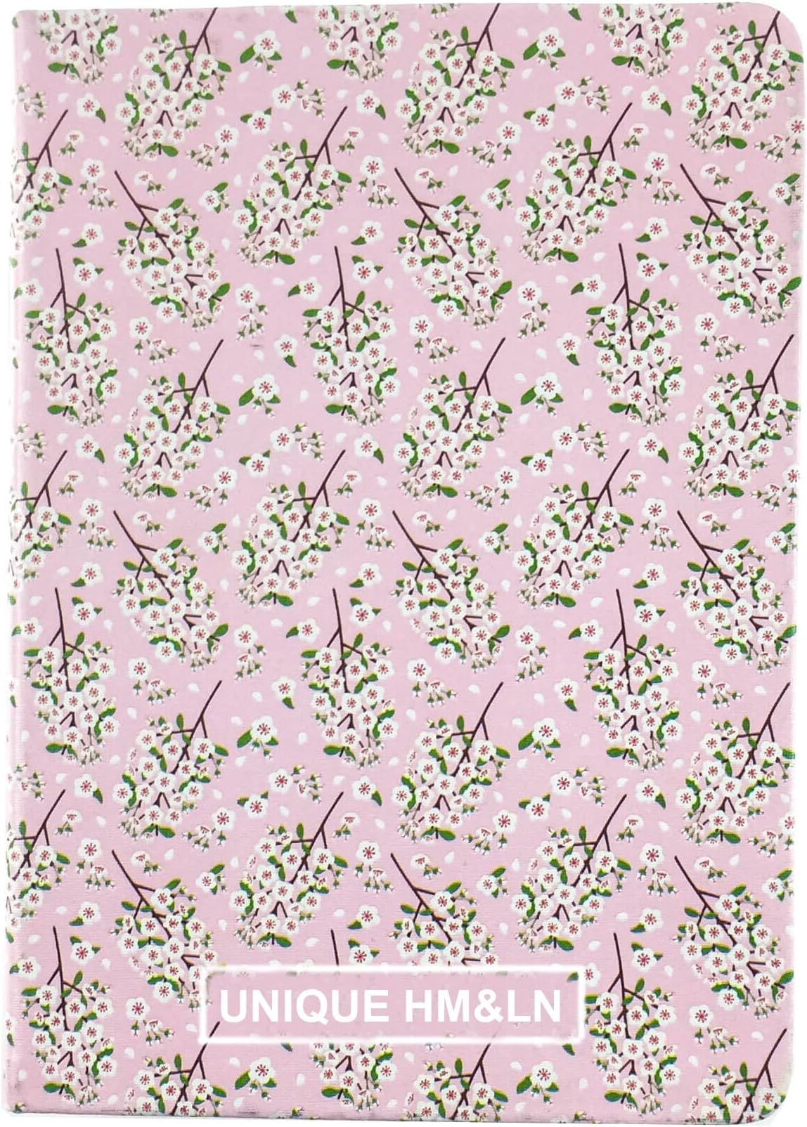 UNIQUE HM&LN Planner A6 Journal Notebook Daily Weekly Monthly Yearly Goals Organizer Gifts (Pink Cherry Blossom)