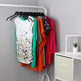 HANGERWORLD 20 Black Plastic Coat Hangers 43 cm for Knitwear Shirts view 7