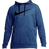 Nike Men's Therma Pullover Swoosh Training Hoodie CU6238-492 (US, Alpha, Large, Regular, Regular, Standard, Blue/black - 492)