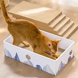 Conlun 5-Pack Cat Scratching Boards with Box Large Reversible Cardboard Scratch view 2