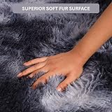 Aspire Homeware Dark Grey Rug 80x150 cm Non Slip Shaggy Thick Pile view 3
