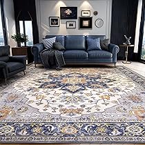 49/108 “Herbarium&quot; ViNTAGE  RUG Amazon.com: AUKOW Vintage Washable Area Rug - Soft Oriental