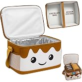 THE S'MORES COMPANY - Smores Caddy with Tray Organizer | Smores Snackle Box Kit for S&rsquo;mores Making Supplies, Family Camping Accessories
