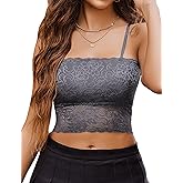 Avidlove Bralettes for Women Lace Spaghetti Strap Tank Top Tube Slim Basic Camisole