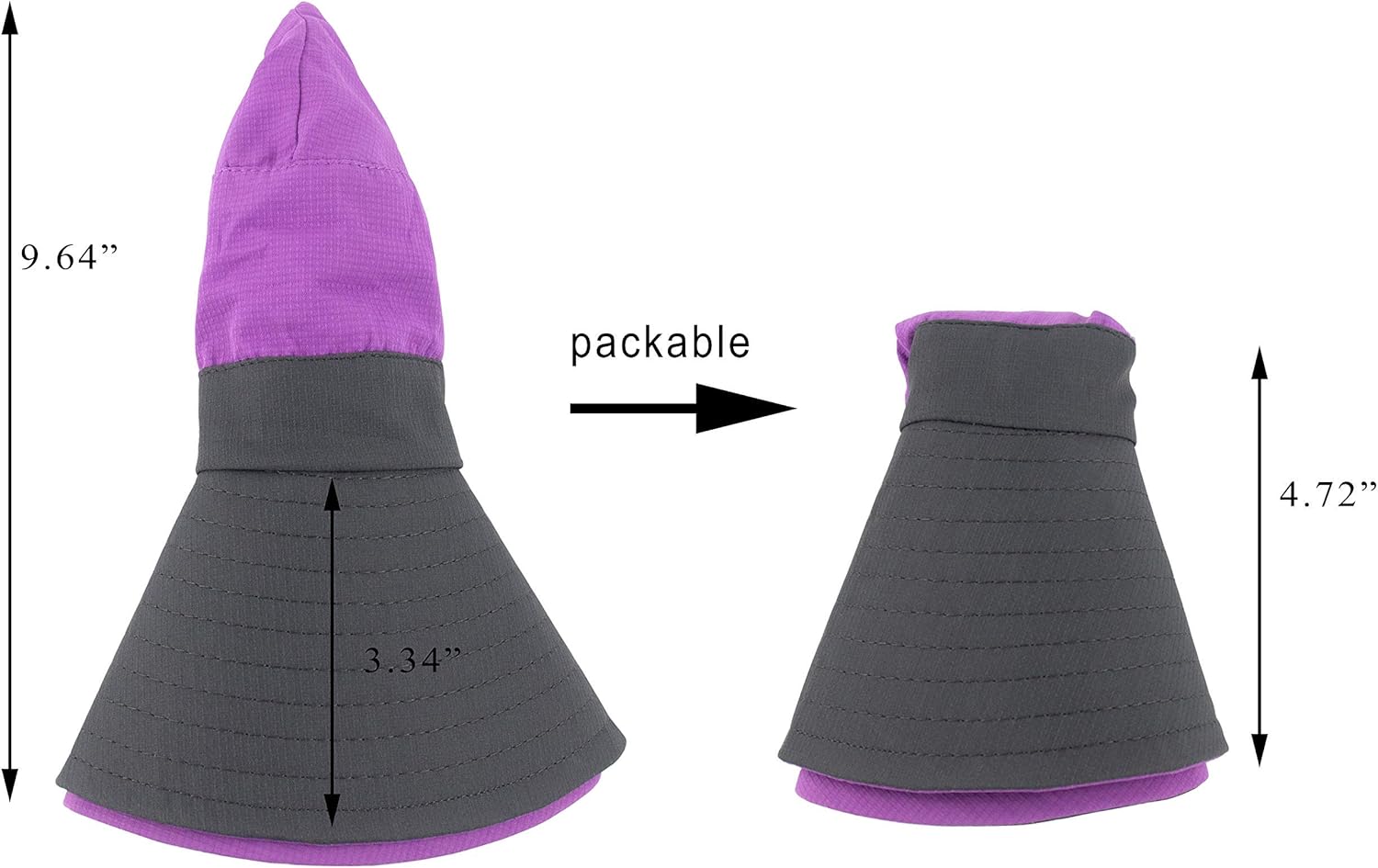 Muryobao Women's Sun Hat Outdoor UV Protection Foldable Mesh Bucket Hat Wide Brim Summer Beach Fishing Cap Purple at  Women’s Clothing store