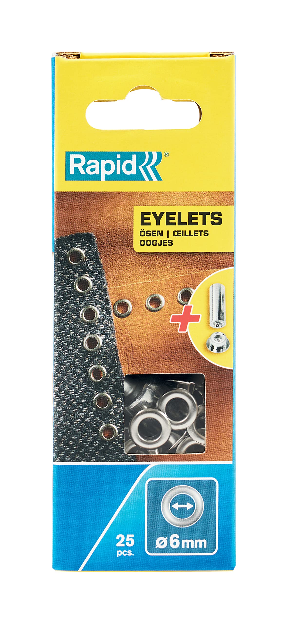Rapid Eyelets, for Textile Applications, 6 mm, 5000410 - 25 Pieces — image 1