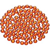 Novani Crystal Rhinestones, Flatback Loose Gemstones 1440pcs Glass Rhinestones for Clothes Shoes Crafts Makeup Nail Art and DIY Decorations(SS16, Orange)