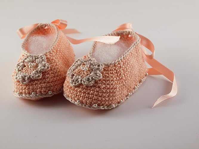 Amazon Com Baby Girl Ballerina Newborn Shoes Crochet Baby Shoes