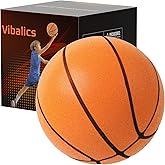 Vibalics Silent Basketball Size 3 Noiseless Foam Ball for Indoor Training,Soundless Ball with High Bounce Grooved Design Perfect for Quiet Dribbling in Apartments, for All Ages