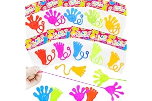 LEETOUS Party Favors Goodie Bag Stocking Stuffer Fillers for Kids (30 PCS), Christmas Large Sticky Hands & Feet for Birthday Pinata, Classroom Students Treats Prizes Supplies Toy Gift for Toddlers Boys Girls