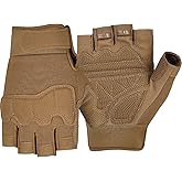 FIORETTO Fingerless Gloves for Airsoft Shooting Half Finger Hunting Hiking Cycling Driving Motorcycle Climbing Work Gloves M210603