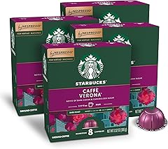 Starbucks by Nespresso Vertuo, Caffè Verona Dark Roast Coffee, 32-count Coffee Pods, Brews 7.8 oz.