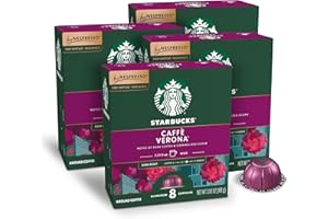 Starbucks by Nespresso Vertuo, Caffè Verona Dark Roast Coffee, 32-count Coffee Pods, Brews 7.8 oz.