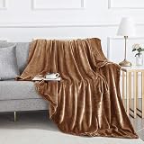 Moonlight20015 Fleece Blanket King Size 270x230 cm Soft Silky 400 GSM Camel view 7